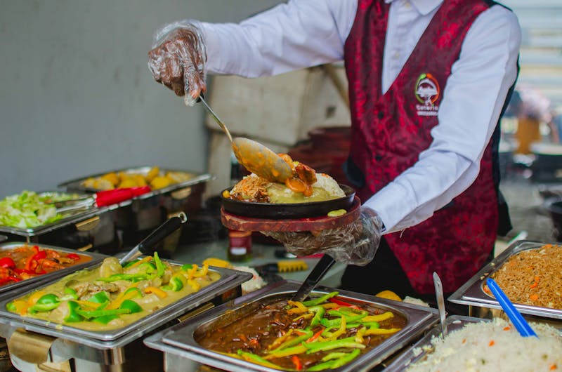Costa Vida catering fresh food spread for events